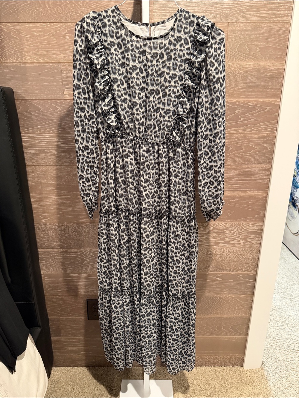 HAYDEN Leopard Print Tiered Maxi Dress